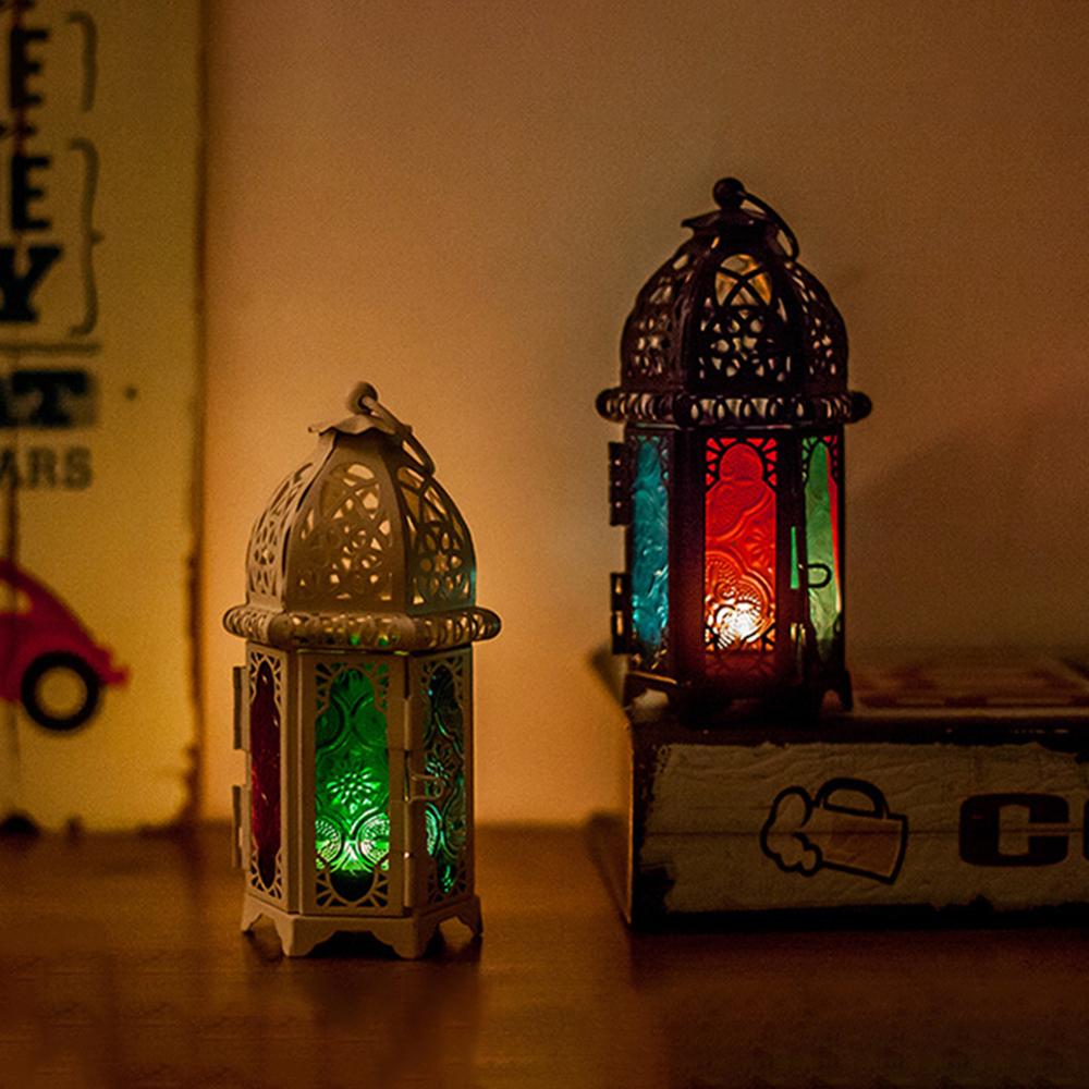Stained Glass Moroccan Lantern