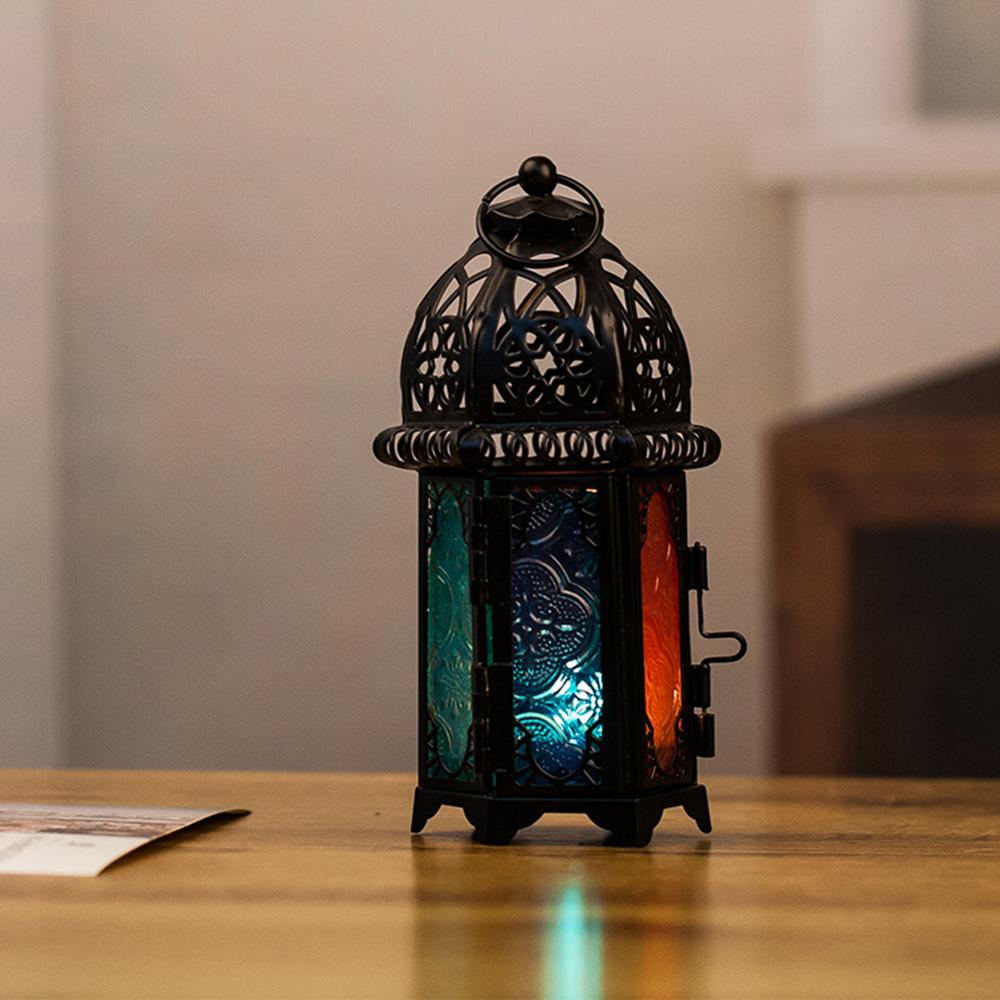 Stained Glass Moroccan Lantern