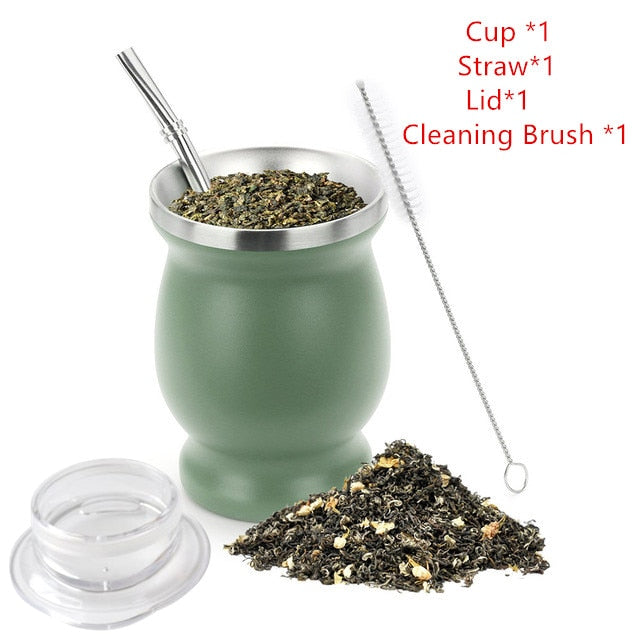 Stainless Steel Yerba Mate Cup Set