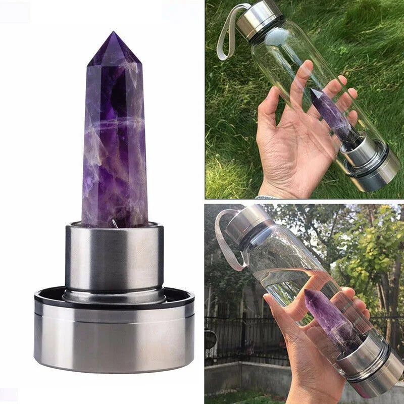 Amethyst Water Bottle - Conscious Shopping
