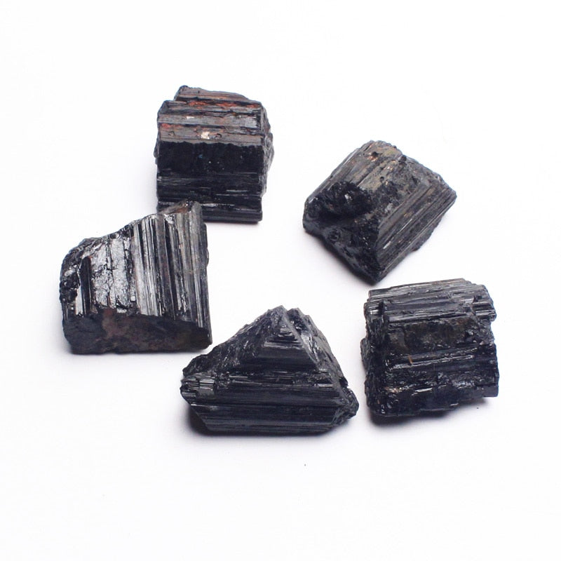 Raw Black Tourmaline Crystal Stone