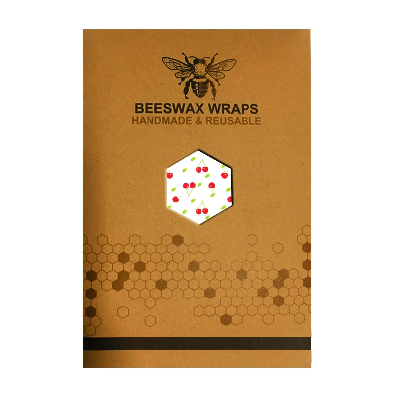 BeeWrap - Sustainable Organic Beeswax Wraps for Food Storage - Cherries - Conscious Shopping