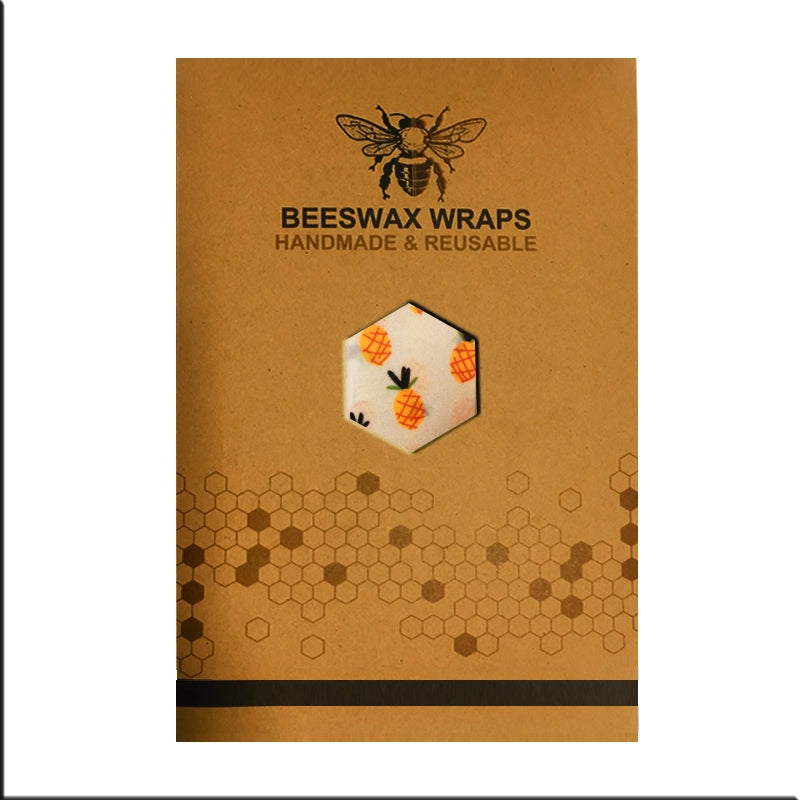 BeeWrap - Sustainable Organic Beeswax Wraps for Food Storage - Pineapple - Conscious Shopping