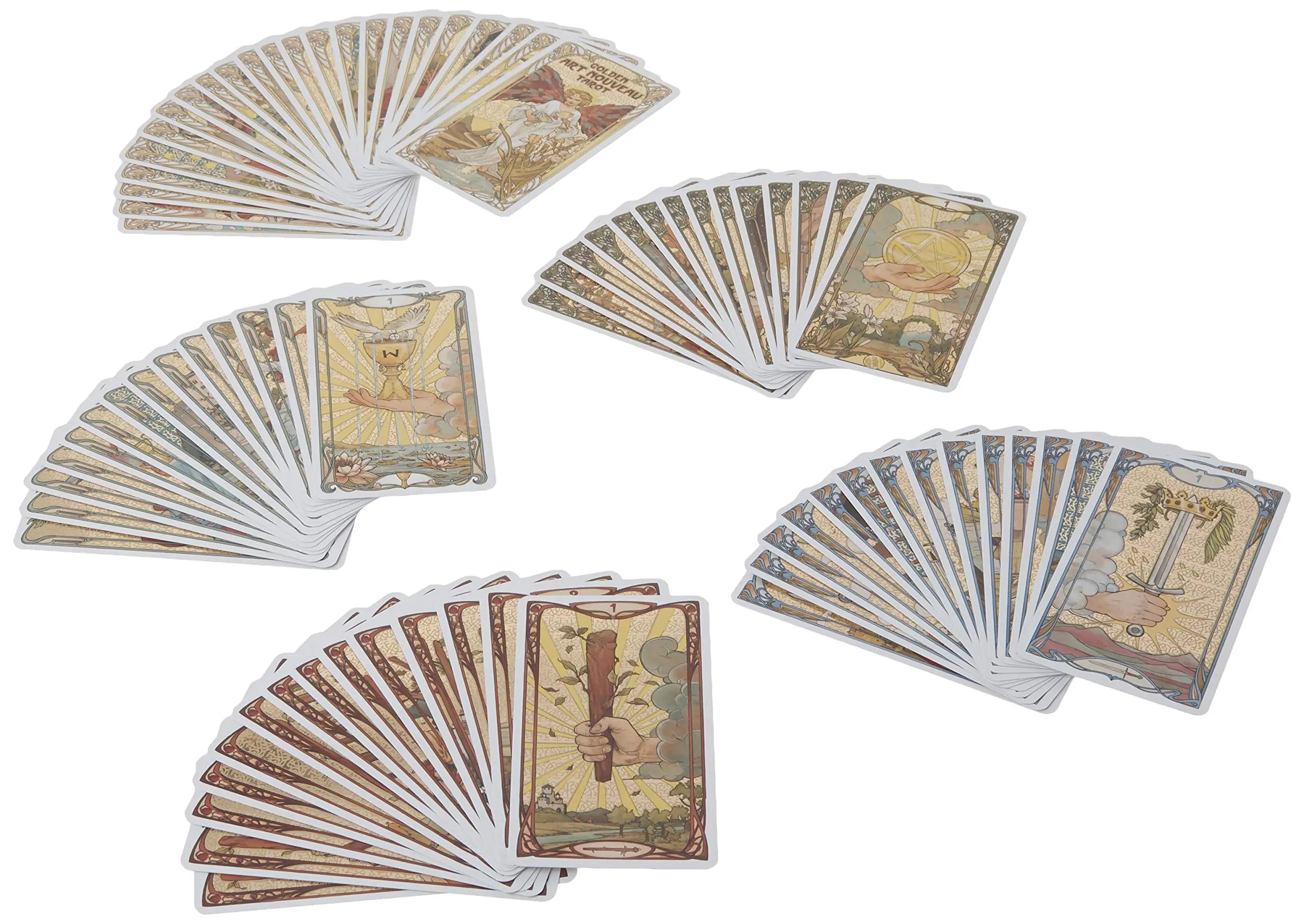 Golden Art Nouveau Tarot Cards - Conscious Shopping