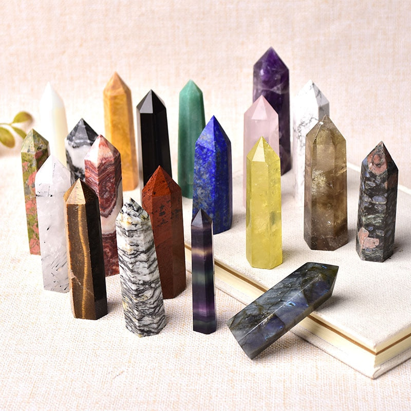 26 Standing Crystal Stone Towers