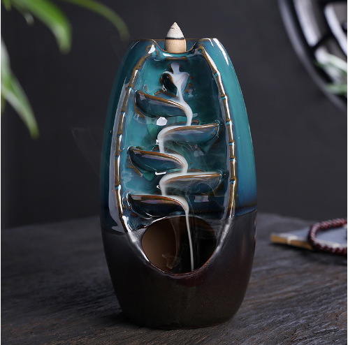 Handmade Ceramic Waterfall Incense Burners