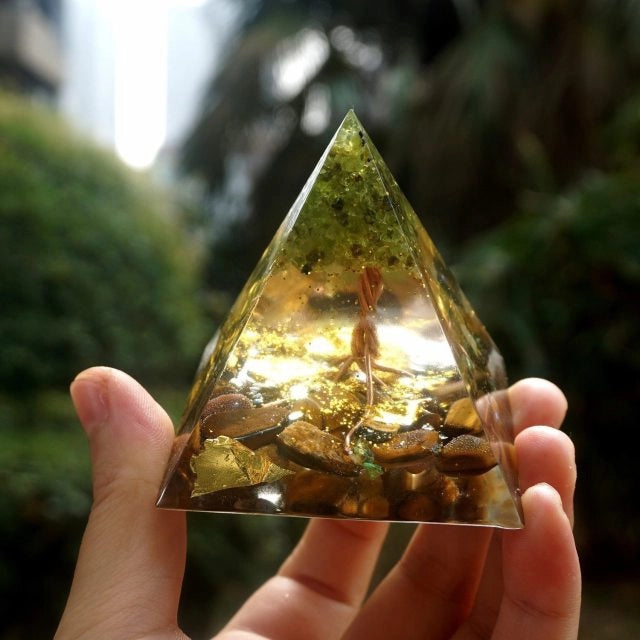 Handmade Orgonite Pyramids - A Perfect Fusion of Energy Healing & Style - Green Garden of Life - Conscious Shopping