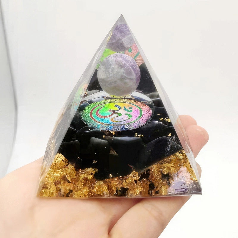 Handmade Orgonite Pyramids - A Perfect Fusion of Energy Healing & Style - Rainbow Om - Conscious Shopping