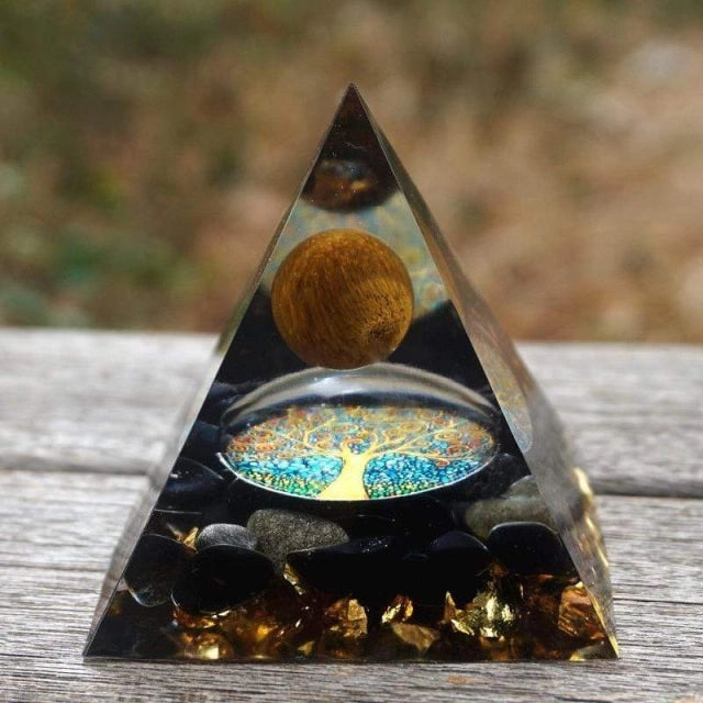 Handmade Orgonite Pyramids - A Perfect Fusion of Energy Healing & Style - Rainbow Tree of Life - Conscious Shopping