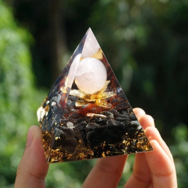 Handmade Orgonite Pyramids - A Perfect Fusion of Energy Healing & Style - Flowering Pearl - Conscious Shopping