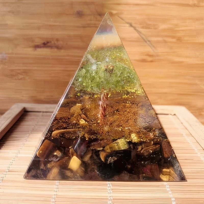 Handmade Orgonite Pyramids - A Perfect Fusion of Energy Healing & Style - Green Garden - Conscious Shopping