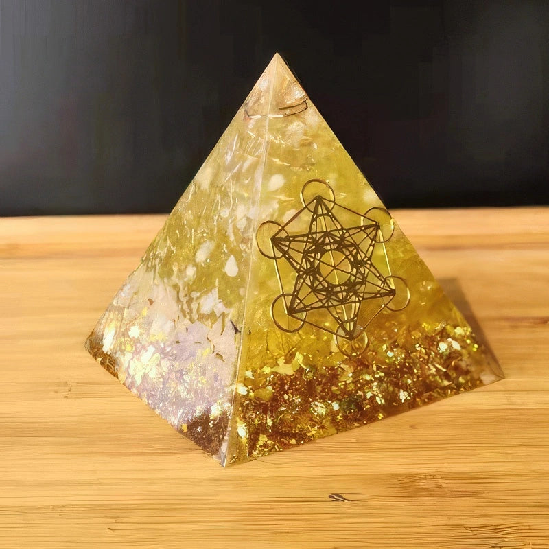 Handmade Orgonite Pyramids - A Perfect Fusion of Energy Healing & Style - Metatron's Cube Activation - Conscious Shopping